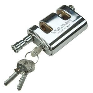 VULCAN Viro Panzer Security Lock For 5/16 Inch Chain - Premium Case-Hardened - Cannot Be Cut with Bolt Cutters or Hand Tools