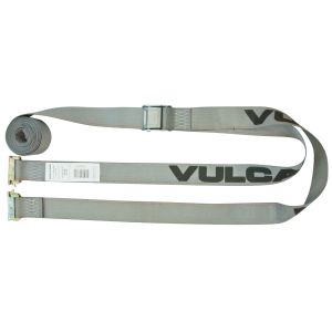 Scratch And Dent VULCAN Logistic Strap for E Track, Cam Buckle - 16 Foot - Gray - 833 Pound Safe Working Load