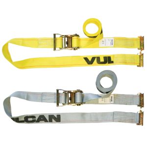 VULCAN Logistic Strap - Ratchet Style E Track Interior Van - 12 Piece Combo Pack - 1,333 Pound Safe Working Load