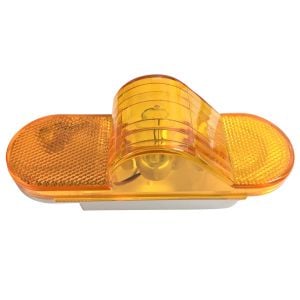 Standard Oval Incandescent Turn Indicator with Raised Center - Amber