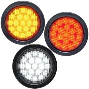 Self-Contained Round Flashing LED Lights