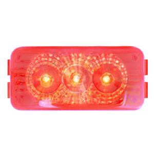 Spyder Light with Chrome Rim - Red Led/Red Lens