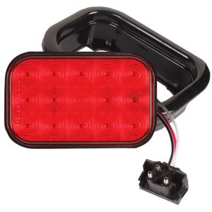 5.5 Inch Rectangle Stop/Turn/Tail Light - 15 LEDs - Red
