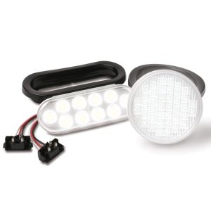 4 Inch Round Reverse Light - 54 LEDs - White