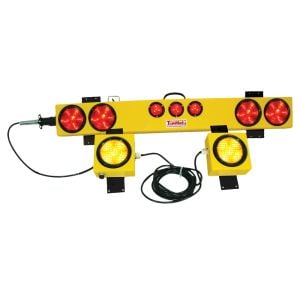 Mobile Wireless Light Bar with External Flashers