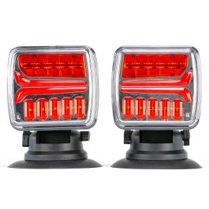 VULCAN Wireless LED Towing and Trailer Light Kit For Trucks - Trailers - RVs - Suvs and Boats