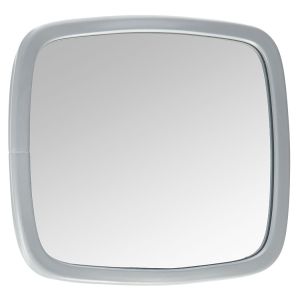 Truck Mirror 6.5 Inch x 6 Inch Wide Angle Convex - Stainless