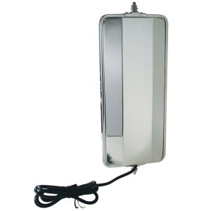 Truck Mirror 7" x 16" Angle Back - Stainless