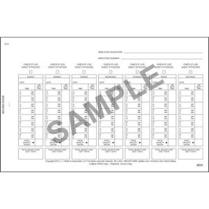 Driver's Exemption Log - Short-Haul Operations - 2 Ply - Carbonless - Stock