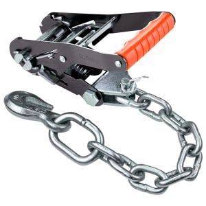 VULCAN Ratchet Buckle - Chain Anchor - 2 Inch Handle - Silver Series - 4 Pack - 3,300 lbs. Safe Working Load