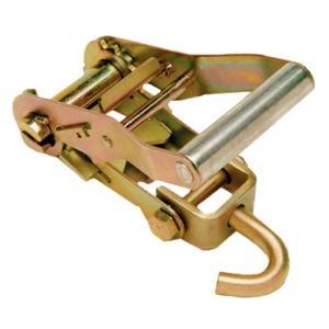 VULCAN Ratchet Buckle with Idler Hook - 2 Inch - 3,300 Pound Safe Working Load