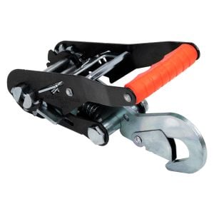 VULCAN Ratchet Buckle - Snap Hook - 2 Inch Wide Handle - Silver Series - 4 Pack - 3,300 Pound Safe Working Load