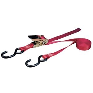Ratchet Strap with S-Hooks 1 Inch