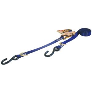 VULCAN Ratchet Strap with S Hooks and D Rings - 1 Inch x 15 Foot - 500 Pound Safe Working Load