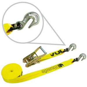 2" Ratchet Straps with Grab Hooks