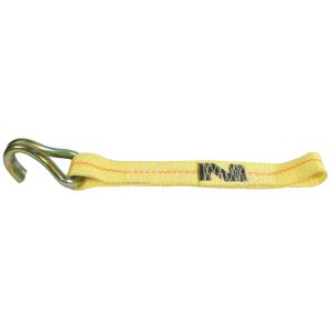 VULCAN Short End Ratchet Strap with Wire Hook - 2 Inch