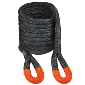 VULCAN Off-Road Recovery Rope - 1-1/4 Inch x 30 Foot - Orange Eyes - 52,300 Pound Breaking Strength - Includes Vented Storage Bag