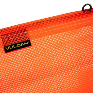 VULCAN Complete Heavy Duty Flags and Magnets Kit - Includes 12 Magnets, 6 Orange Flags, 6 Red Flags, and A High-Viz Vented Storage Bag