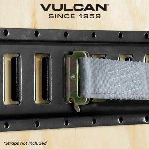 VULCAN E-Track - Horizontal Painted Black Section - 4 Foot - 4 Pack