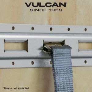 VULCAN E-Track - Vertical Galvanized Section - 4 Foot - 4 Pack