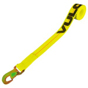 VULCAN Wheel Dolly Tire Harness - Flat Snap Hook - 84 Inch - Classic Yellow - 1,665 Pound Safe Working Load