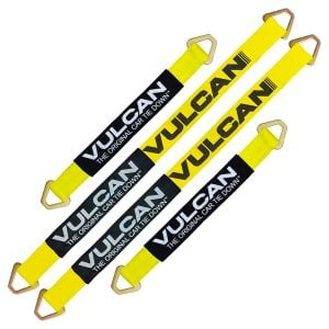 VULCAN Classic Yellow Series 2'' Complete Axle Tie Down System