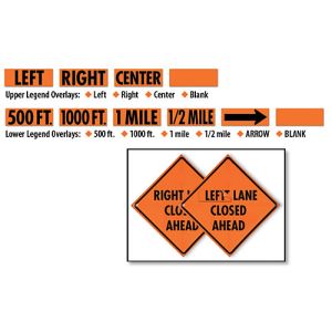 TrafFix Information Strips for Overlay Roll-Up Signs