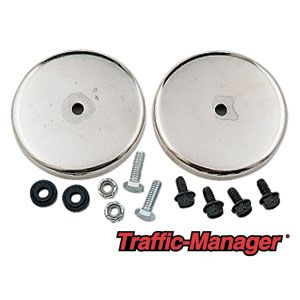 TRAFFIC-MANAGER Magnetic Mounting Bracket Kit for Halogen Traffic Indicators