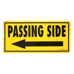 Safety Decal: Passing Side