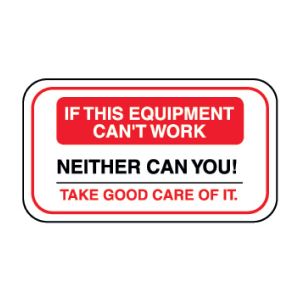 If This Equipment Decal