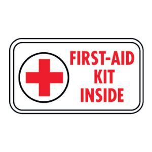 First Aid Kit Inside Decal