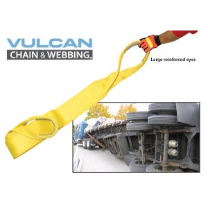 VULCAN Vehicle Recovery Straps - 6 Inch - Heavy-Duty