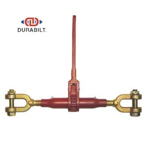 Durabilt Ratchet Style Load Binder with 2 Jaw Bolts - 13,000 Lbs. Safe Working Load (For 5/8'' Grade 43 or 1/2'' Grade 80 Chain)