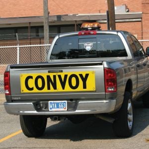 Convoy Banner 12" x 48" For Escort Vehicles (Solid)