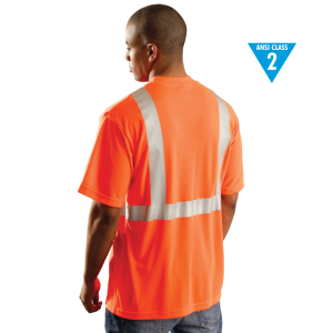 Reflective Wicking T-Shirt Ansi Class 2 Orange - XL