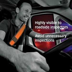 Reflective Seat Belt Cover - Orange - 2 Pack