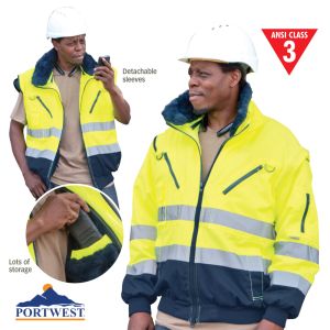 Portwest High Visibility, 3-In-1 Pilot Jacket