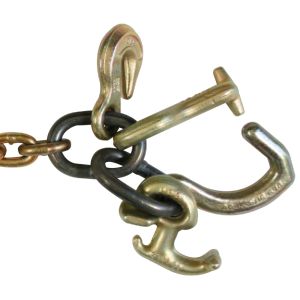 VULCAN Auto Hauling Chain - Grab, T, R, and Mini Datsun Hook - Grade 70 - 5/16 Inch x 60 Inch - 4,700 Pound Safe Working Load