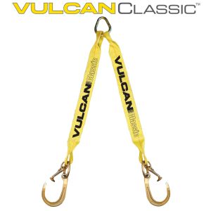 VULCAN Web Bridle with Forged Sport and T Hooks - 48 Inch - Classic Yellow - 3,900 Pound Safe Working Load