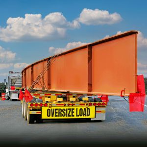 VULCAN Oversize Load Banners, Multi-Color Flags, Amber Flashers, and Magnets Kit - Includes 2 Stretch Cord Oversize Load Banners, 4 Magnets, 4 Red Flags, 4 Orange Flags, 4 Amber Flashers, and Bag