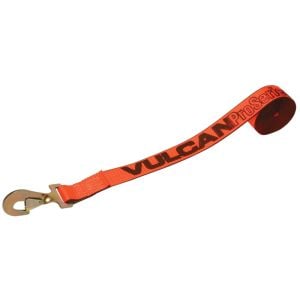 VULCAN Winch Strap with Twisted Snap Hook - 2 Inch x 15 Foot - PROSeries - 3,300 Pound Safe Working Load
