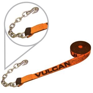 VULCAN PROSeries 2" Winch Straps with Chain Anchor