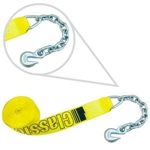 3" Winch Straps with Chain Anchors