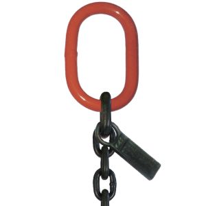 1/2" 10 Foot Grade 80 SOPLa Single Leg Lifting Chain Sling Positive Locking Hook 