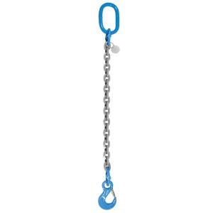 Grade 120 Single Leg Overhead Lifting Slings With Oblong Master Ring And Sling Hook