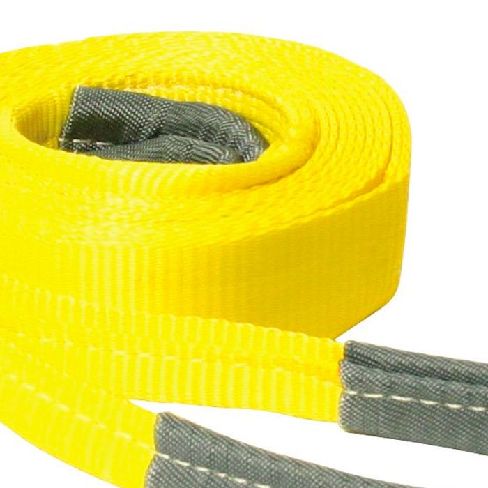 VULCAN Tow Strap with Reinforced Eye Loops - 2 Inch x 20 Foot - 2 Pack -  5,000 Pound