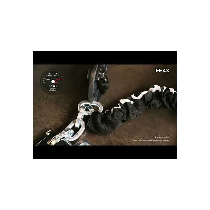 Premium Case-Hardened Security Chain and Lock Kit Nearly Impossible to  Defeat