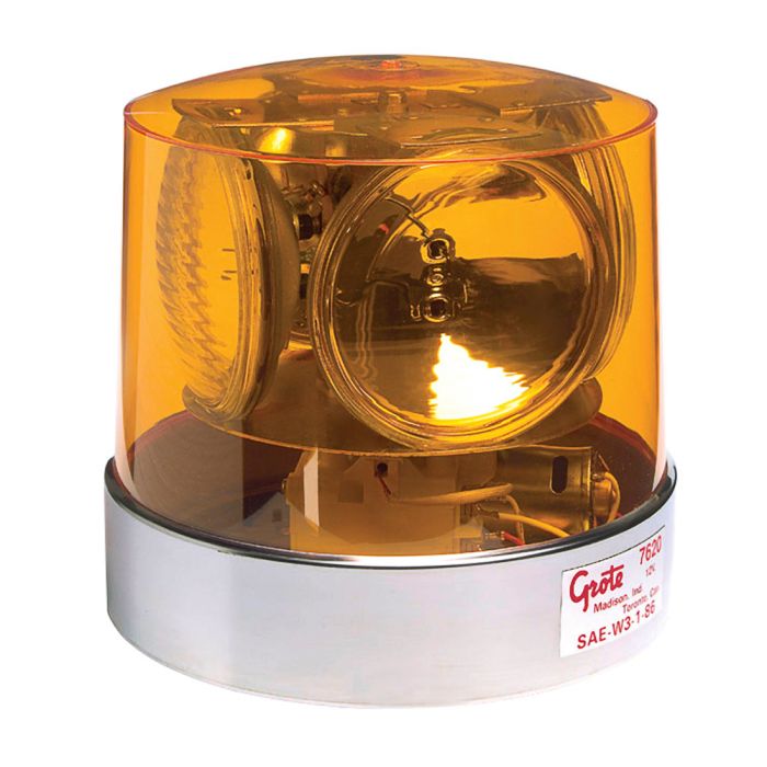 Nouveau Grote ? Amber Beacon construction light cover case Lens 5" X 5-3/4" 