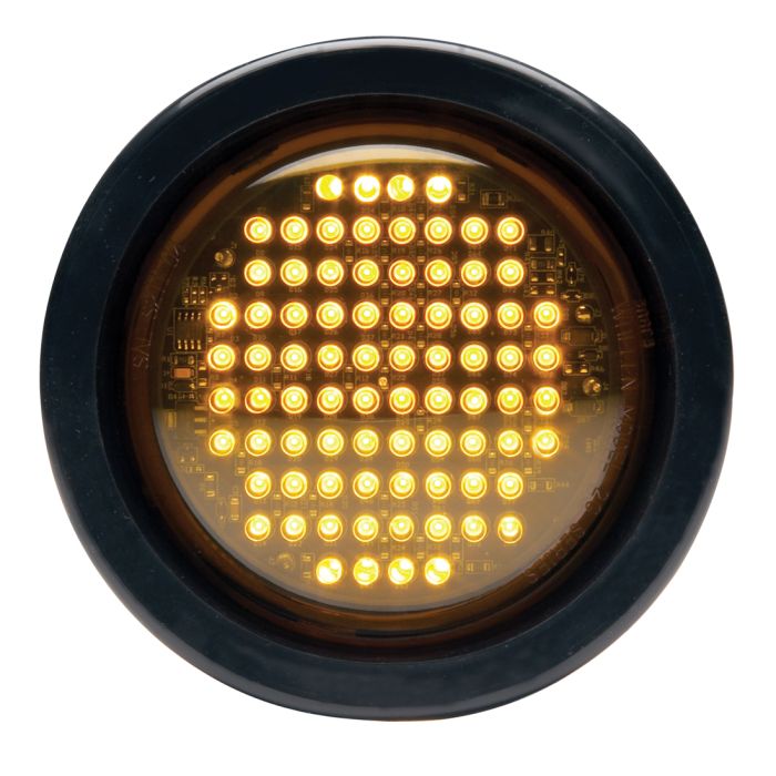 Smartled® Amber Warning Light - 4 Inch Round