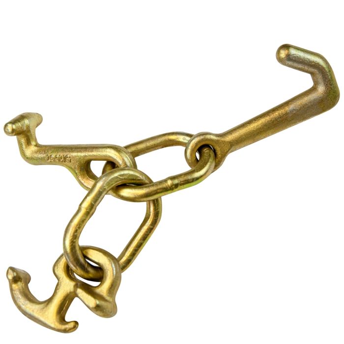 2-5/16" X 2' G70 CHAIN with PEAR LINK Qty TOW TRUCK WRECKER CLUSTER HOOK 